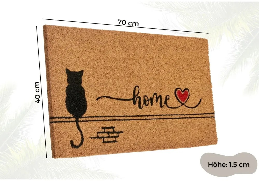 Zerbino in fibre di cocco 40x70 cm Kitty Home – Hanse Home
