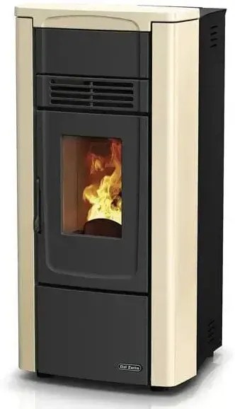 Stufa Pellet GabryElite 9,1 kW Avorio e Bordeaux