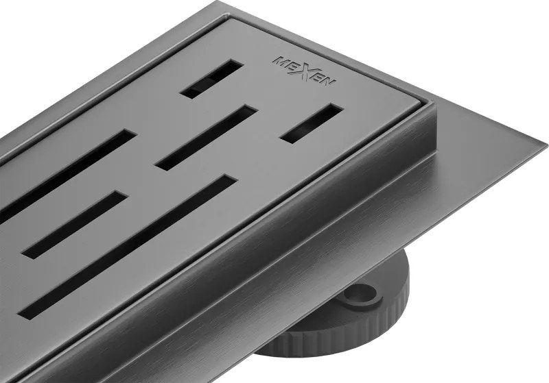 Mexen Flat 360° M01 scarico lineare rotante 70 cm, grigio canna spazzolato - 1E20070-40