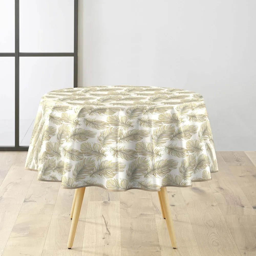 Tovaglia adatta per pulizia con panno umido ø 160 cm Plumina – douceur d'intérieur