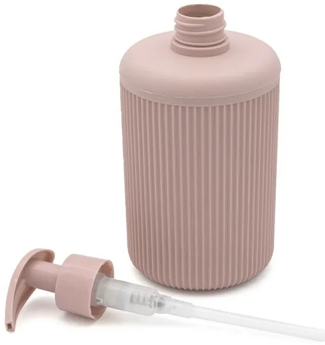 Dispenser sapone da appoggio rosa in plastica Ring