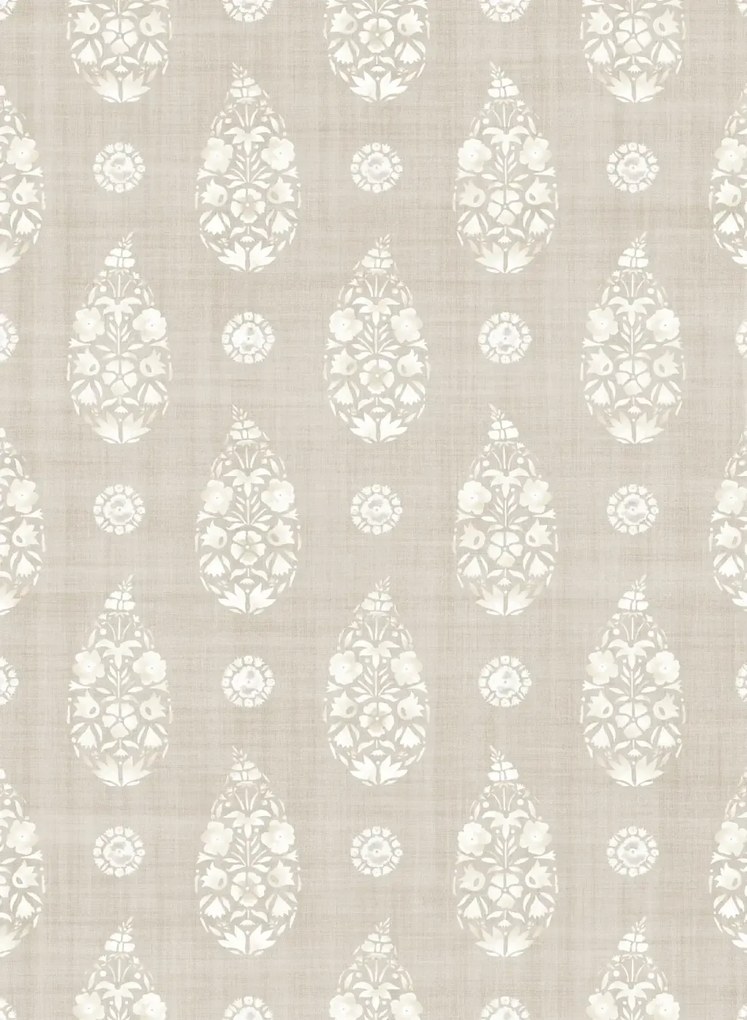 Coordonne Carta da parati Paisley - Taupe
