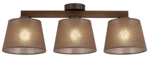 Brilagi - Plafoniera LATTE 3xE27/15W/230V pino/marrone