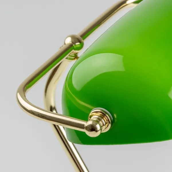 Brilagi - Lampada da scrivania BANK OFFICE 1xE27/60W/230V nero/oro/verde