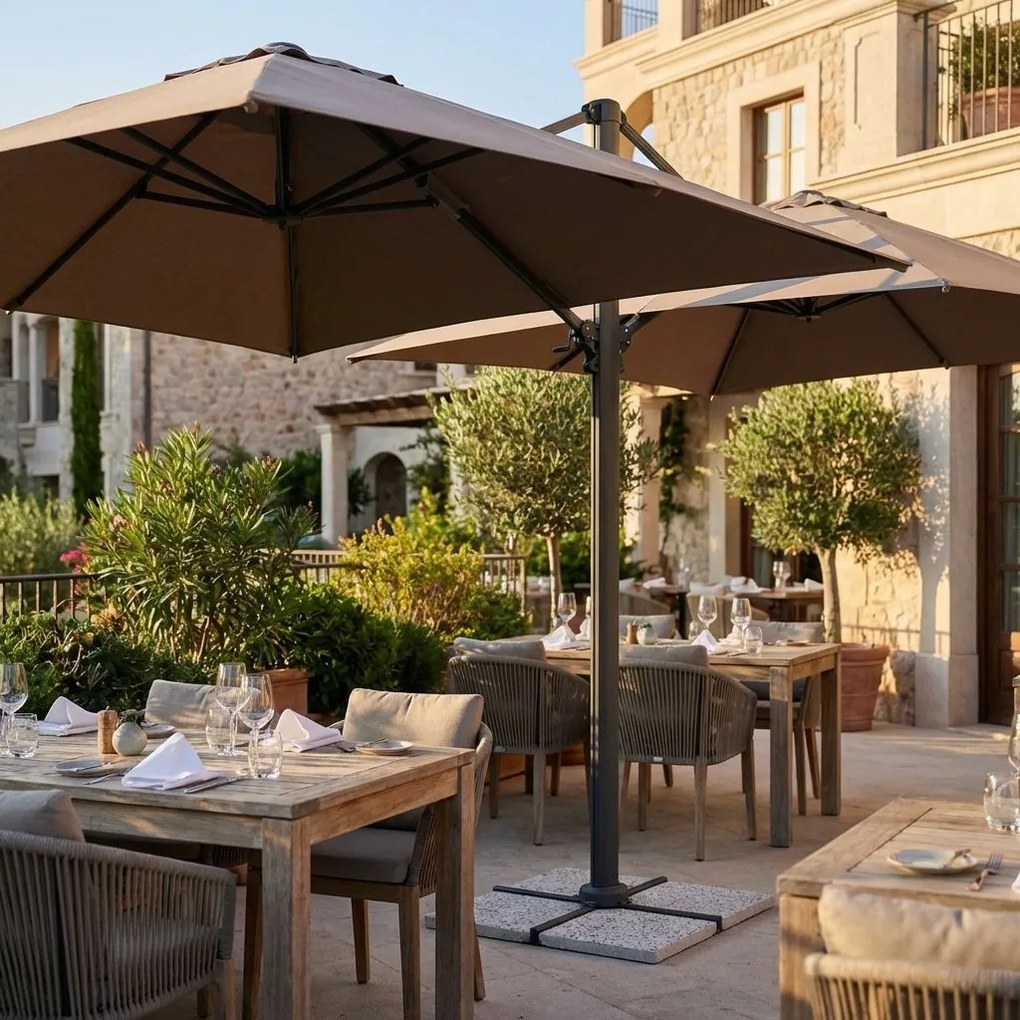 DA VINCI - ombrellone doppio da giardino