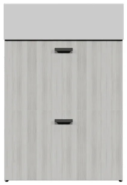 Mobile da bagno sotto lavabo COLAVENE Nobu beige opaco L 59 x H 71 x P 49 cm 2 ante, lavabo non incluso