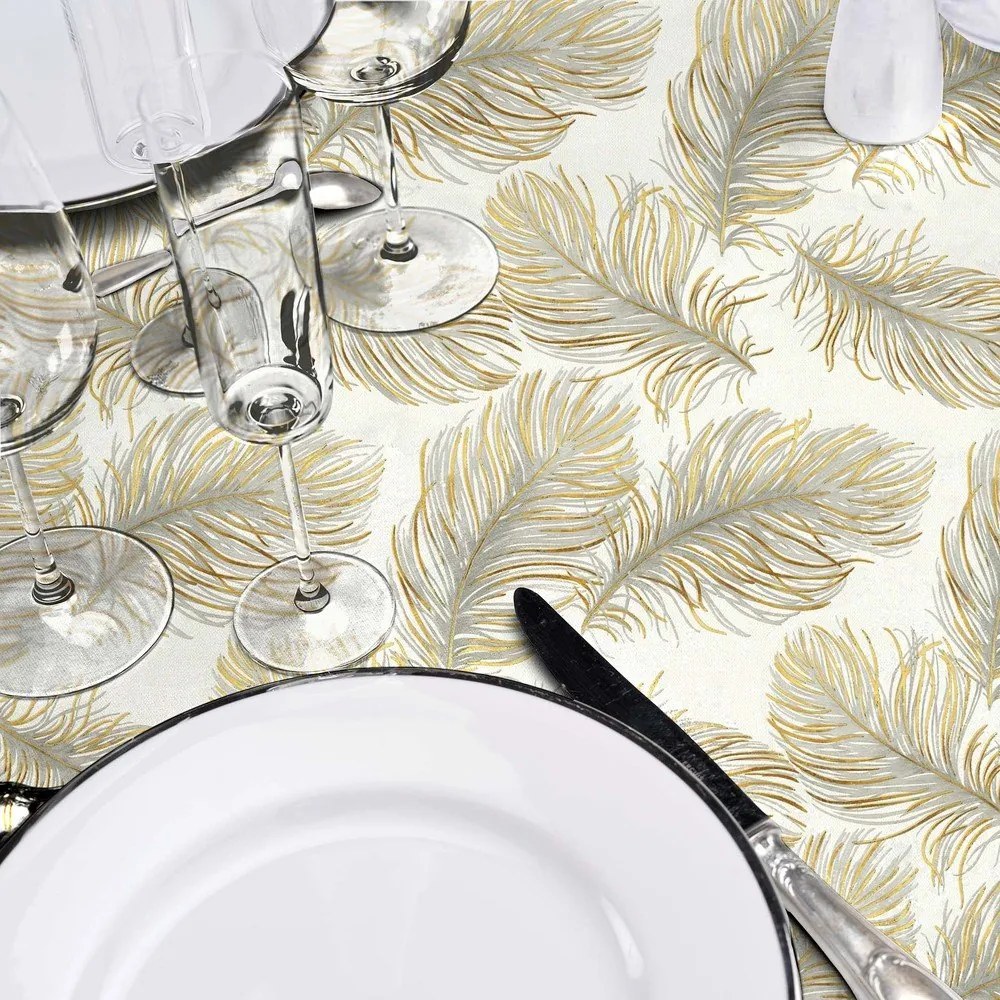 Tovaglia adatta per pulizia con panno umido ø 160 cm Plumina – douceur d'intérieur