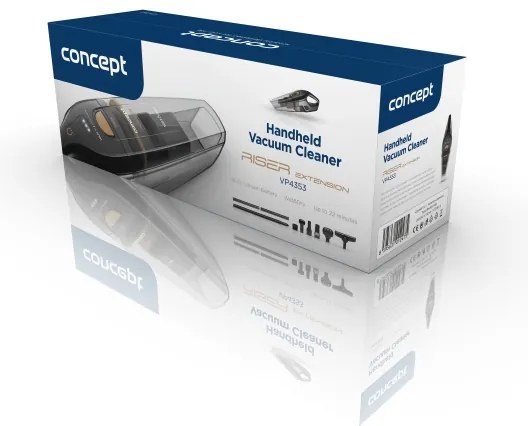 Concept VP4353 Aspirapolvere WET & DRY con prolunga 110W/18,5V 2200 mAh nero