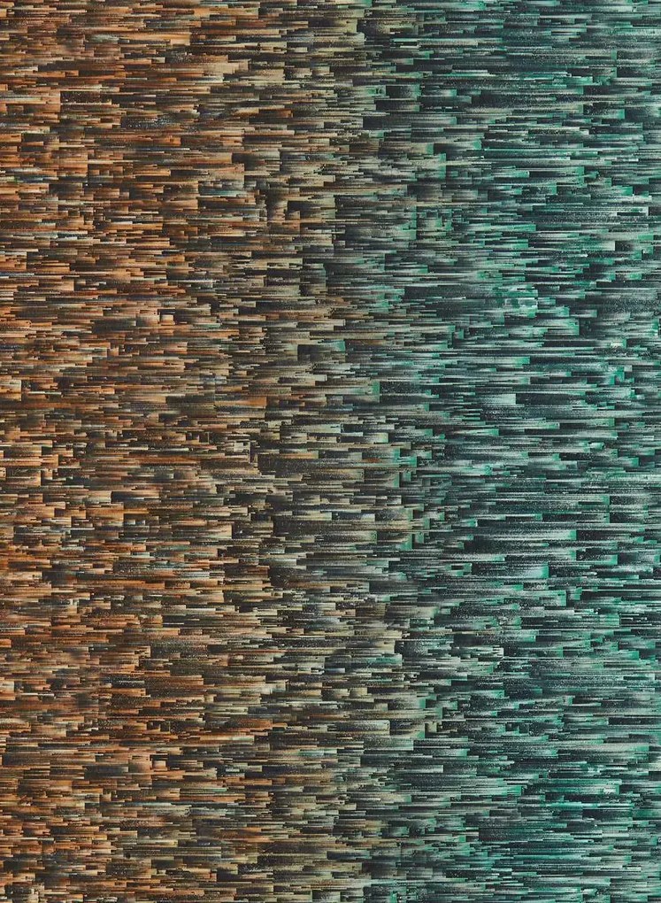 Clarke & Clarke Tapete Ombre - Teal/ Spice