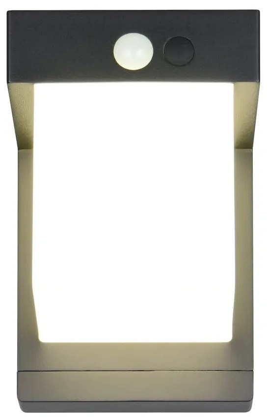 Illuminazione esterna LED con alimentazione a pannelli solari con sensore di movimento da parete (altezza totale 14 cm) Colombo – Reality