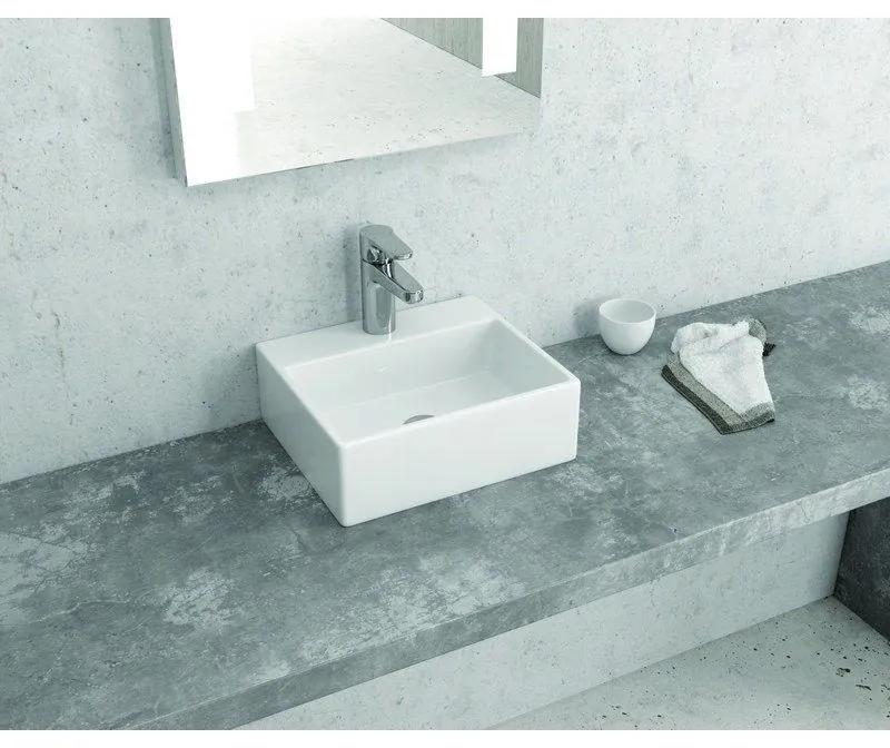 Kamalu - lavabo piccolo da appoggio 34 cm in ceramica litos-233