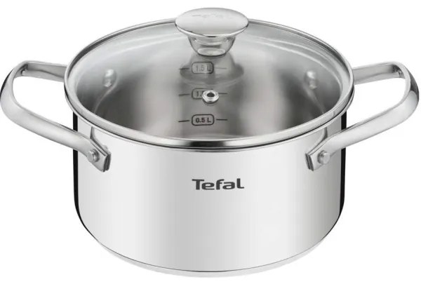 Tefal - Set di pentole 10 pz COOK EAT acciaio inossidabile