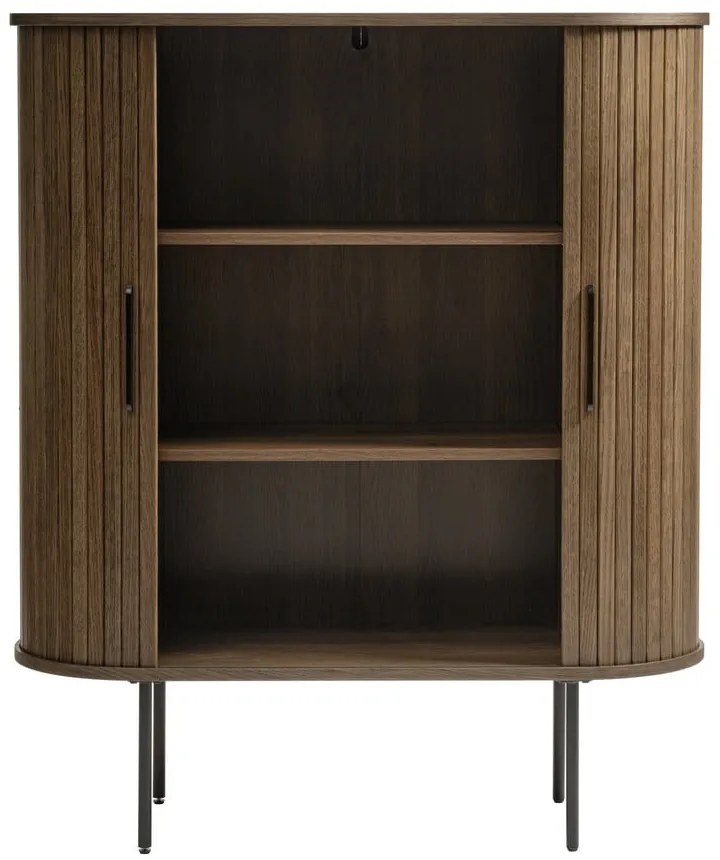Credenza marrone effetto rovere 100x118 cm Nola - Unique Furniture