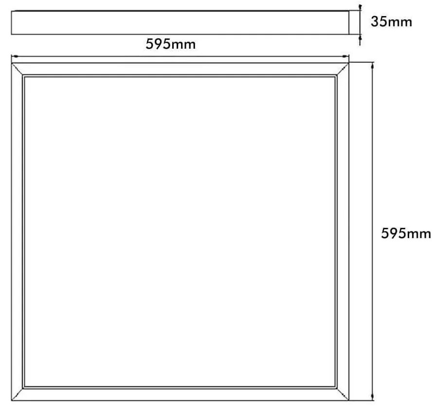 Pannello LED 60x60 44W, Philips CertaDrive - Banco Pesce Colore Bianco Freddo 5.700K