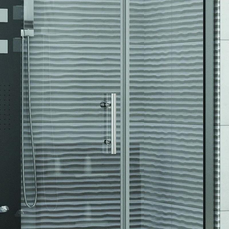 Kamalu - porta doccia nicchia 90cm apertura battente ks5000