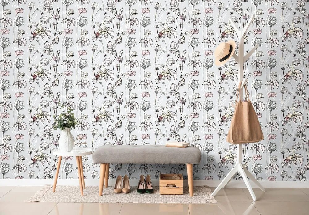 Carta da parati – Bellissimi fiori vintage