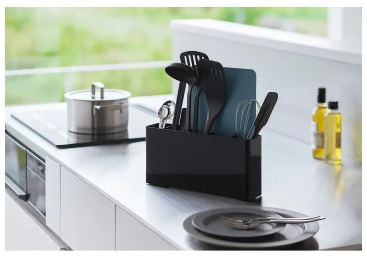 Supporto in metallo per stoviglie da cucina Tower - YAMAZAKI