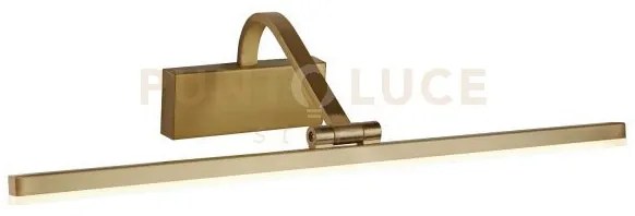 Lampada da quadro bilbao - metallo ottone satinato