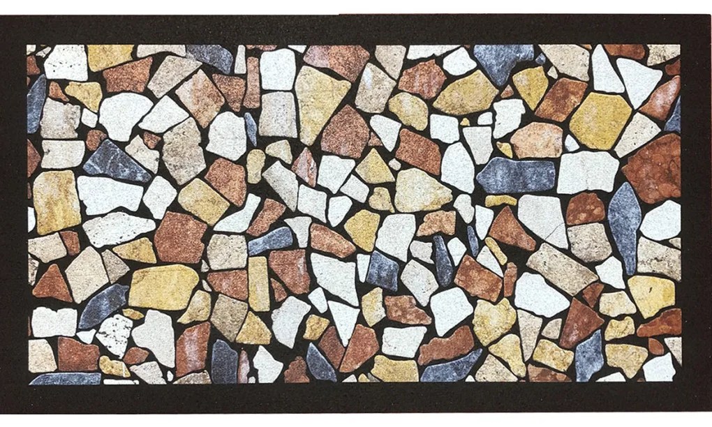 Zerbino Mosaico in Gomma Riciclata - Design Naturale e Sostenibile 70x40 cm