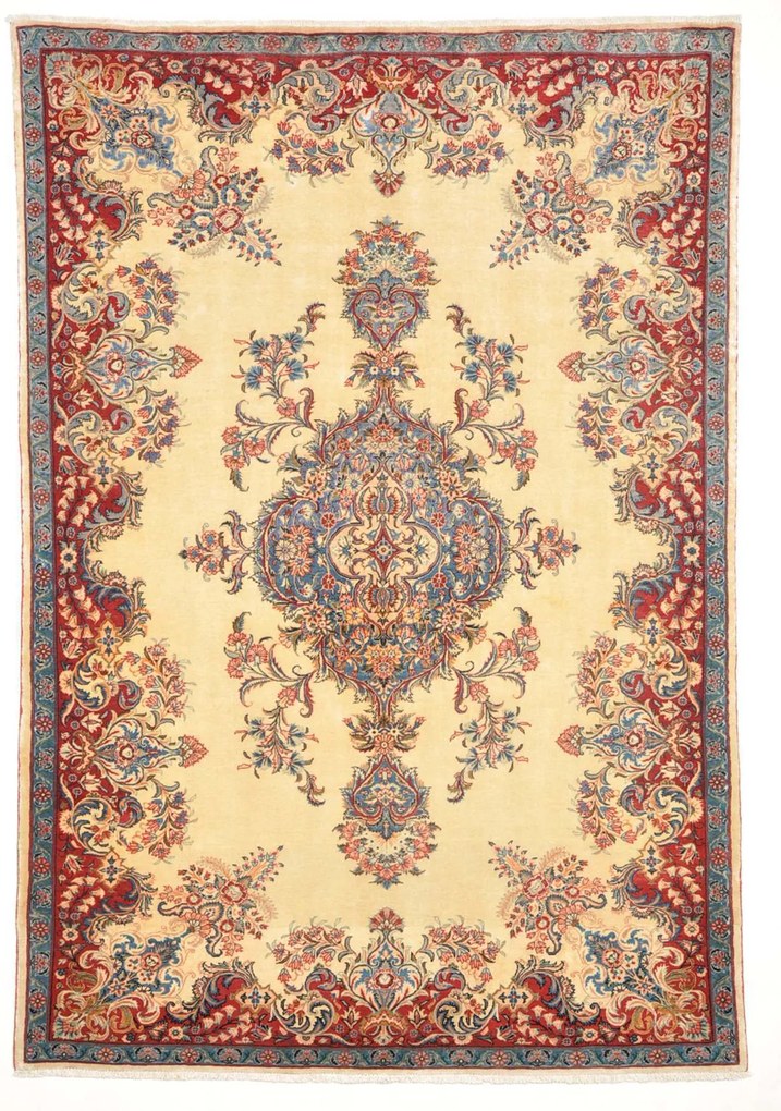 Sarouk Tappeto persiano 210x140 Beige (Iran) Annodato A Mano