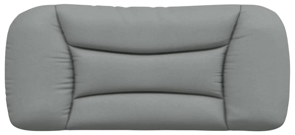 Cuscino testiera grigio chiaro 80 cm in tessuto