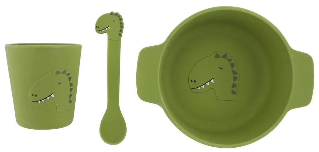 Set da tavola in silicone Mr. Dino