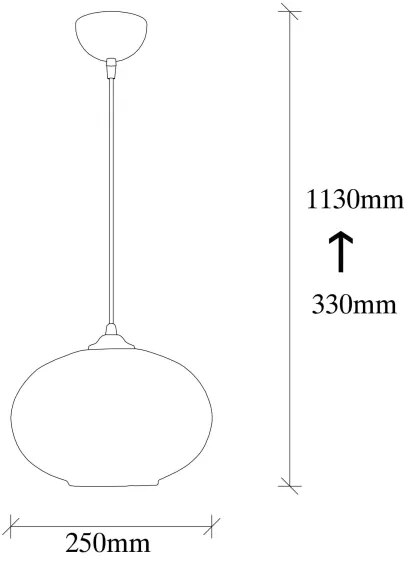 Lampadario su filo CAMINI 1xE27/40W/230V