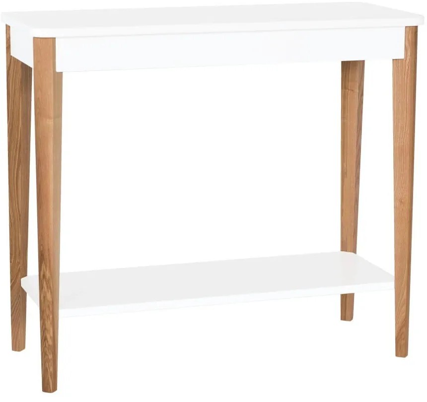 Consolle bianca , larghezza 85 cm Ashme - Ragaba