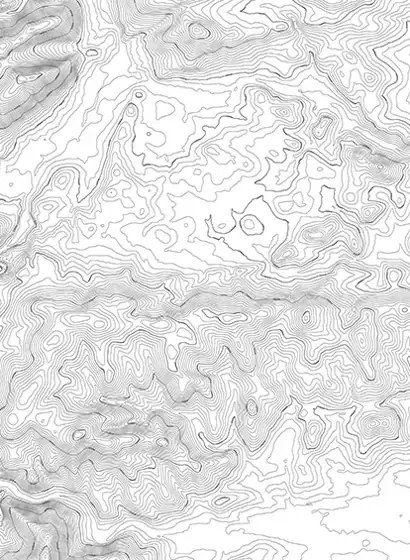 Rebel Walls Carta da parati panoramica Elevation Lines - White