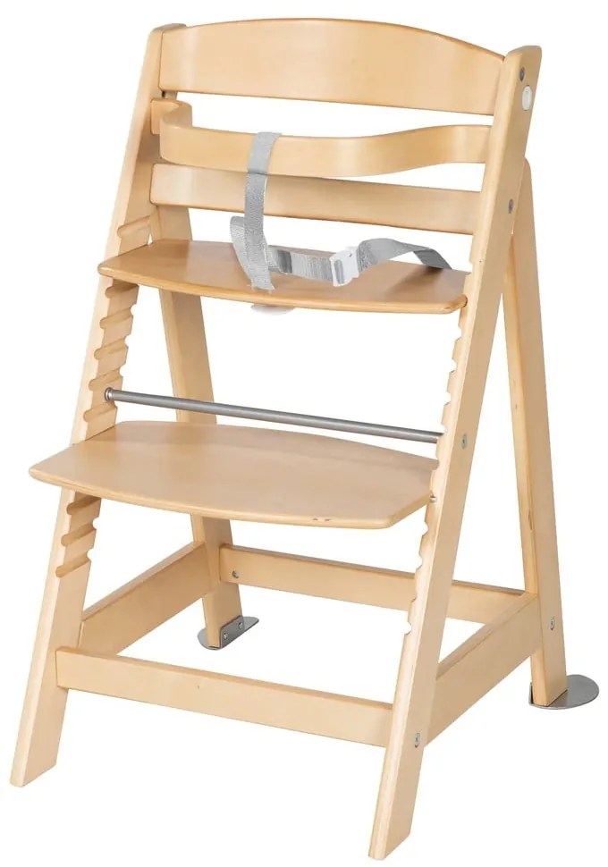 Seggiolone grigio chiaro/di colore naturale Style Born Up 2in1 – Roba