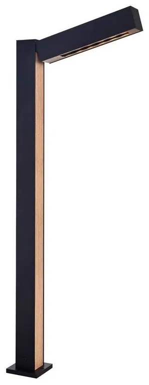 Taskalin Lampada da Giardino H70 Black/Wood - Lucande