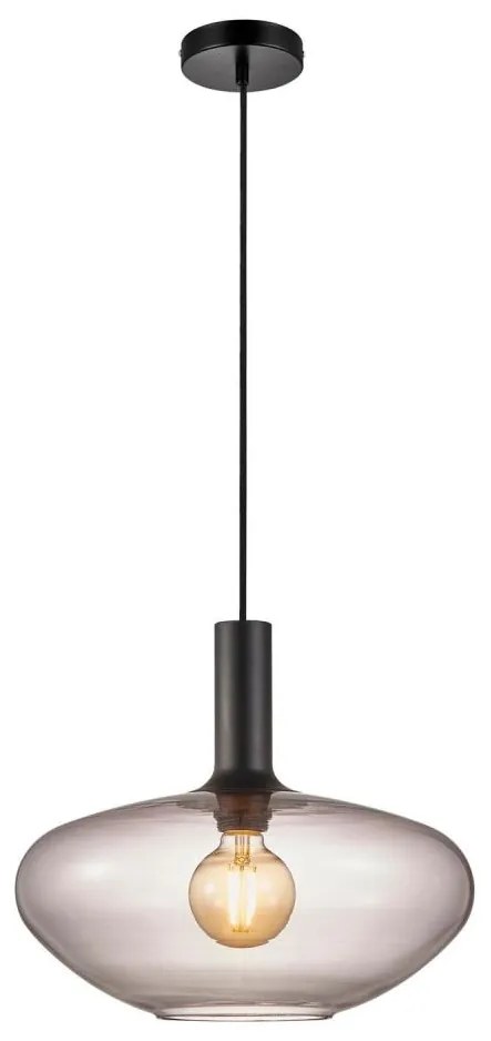 Nordlux - Lampadario a sospensione con filo ALTON 1xE27/60W/230V nero