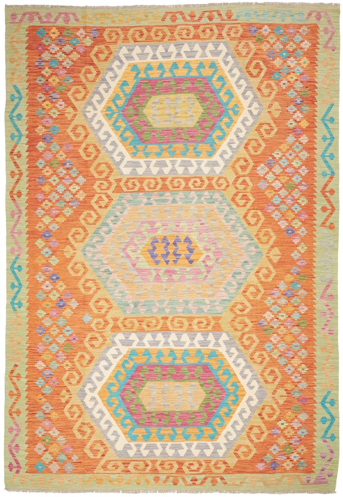 Kilim Tappeto 210 x 290 (Pakistan) Tessuto A Mano