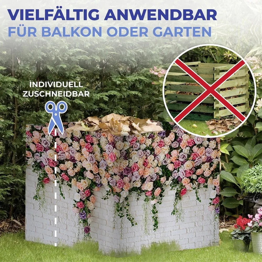 Schermo da balcone 500x85 cm Roses - Maximex