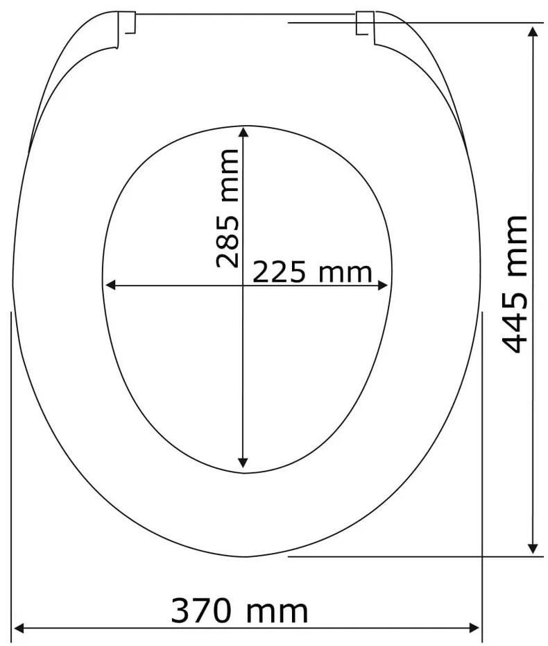 Sedile per wc bianco con chiusura facilitata , 44,5 x 37 cm Rieti - Wenko