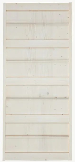 Anta per porta scorrevole Storage in legno massello bianco L 96 x H 215 cm sp.64 mm reversibile