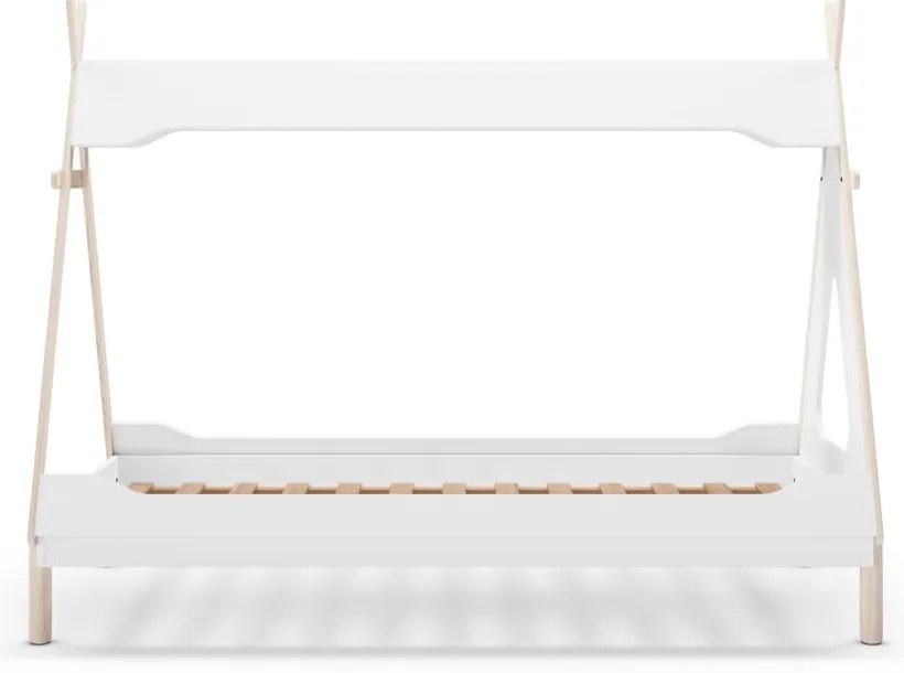 Letto per bambini in legno di pino bianco 90x190 cm Nora - Marckeric