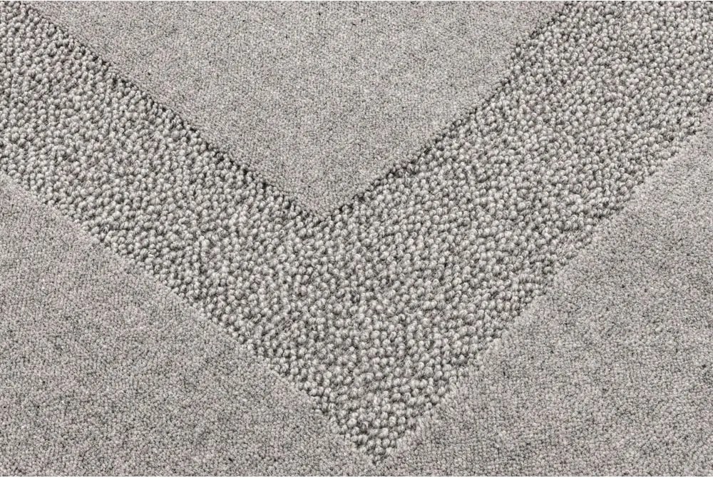 Tappeto in lana grigio 200x300 cm Morphic Rocca - Agnella