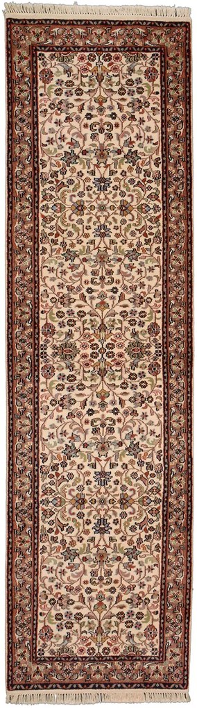 Sarouk Tappeto orientale 80x300 Beige (Indian) Annodato A Mano