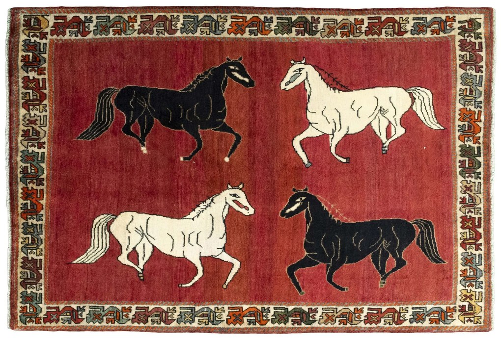 Gabbeh Tappeto persiano 200x140 Rosso (Iran) Annodato A Mano