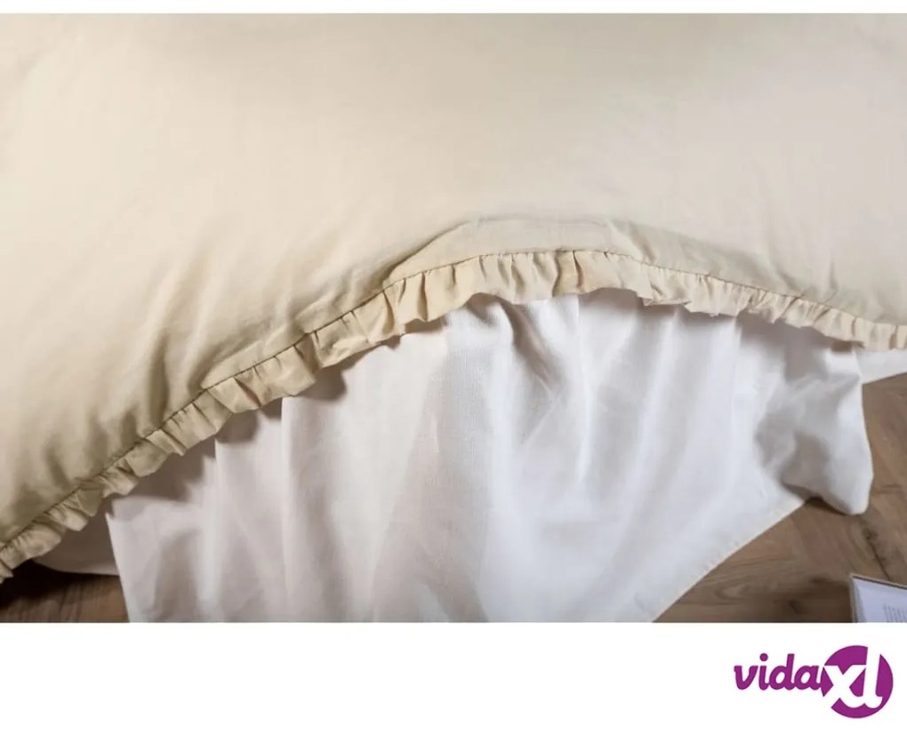 Venture Home Set da Letto Lias 200x150 cm Cotone Beige
