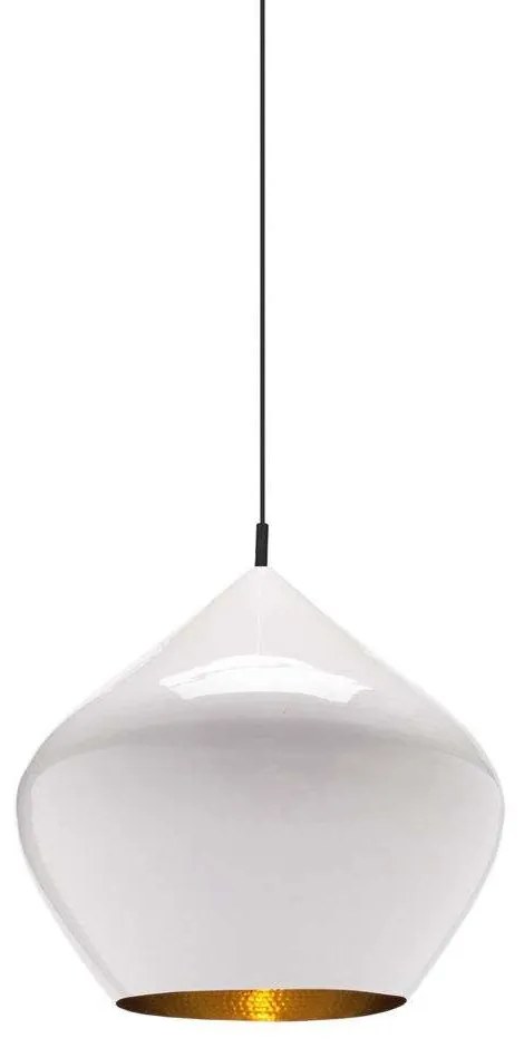 Tom Dixon - Beat Stout LED Lampada a Sospensione Glossy White/BrassTom Dixon