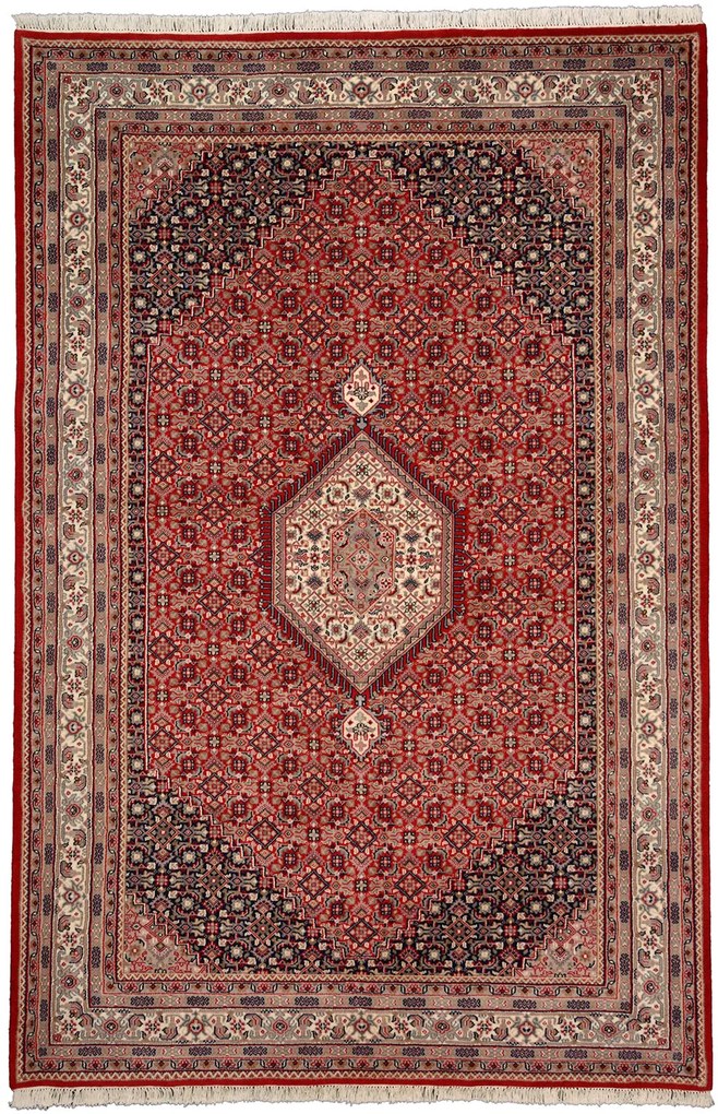 Bidjar Tappeto 200x300 Rosa (Indian) Annodato A Mano