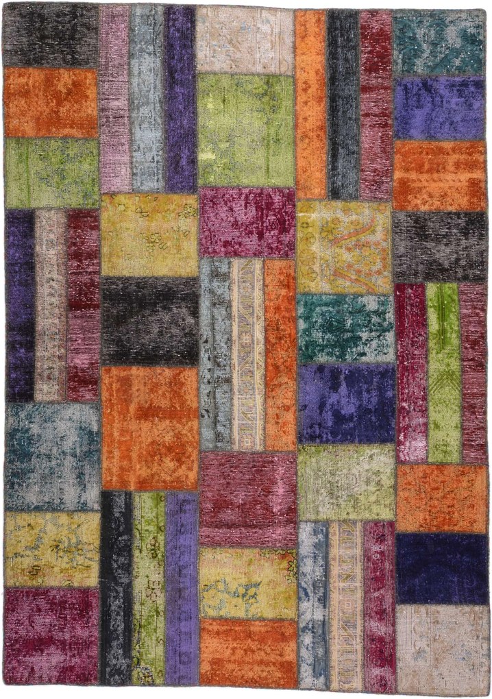Patchwork Tappeto 240 x 170 (Pakistan) Annodato A Mano