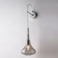 Applique Contemporanea Nemesi Grigio Fum 1 Luce E14