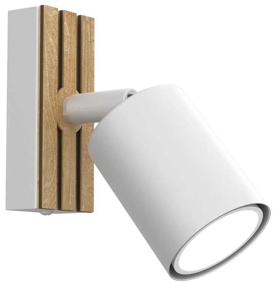 Faretto da parete TERRA 1xGU10/8W/230V bianco/quercia