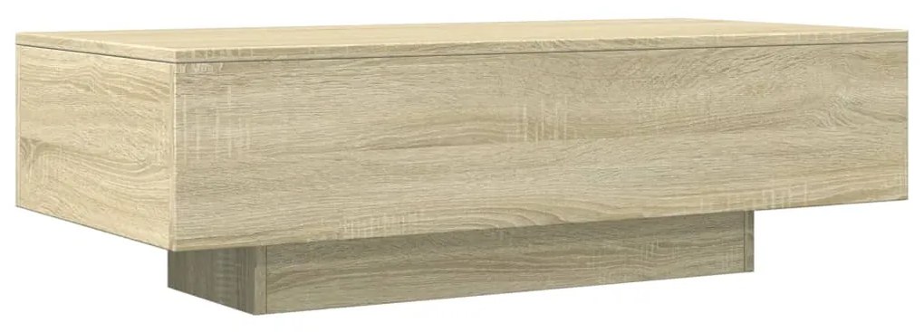 Tavolino rovere sonoma 100x49,5x31 cm in legno multistrato