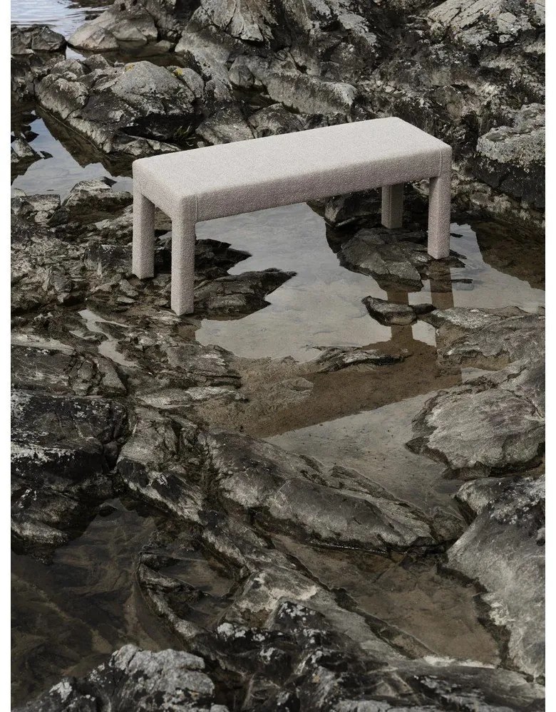 Panca beige in tessuto bouclé Sitta - Blomus