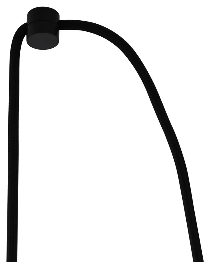 Lampada a sospensione Japandi nera con bambù 2 luci - Kea