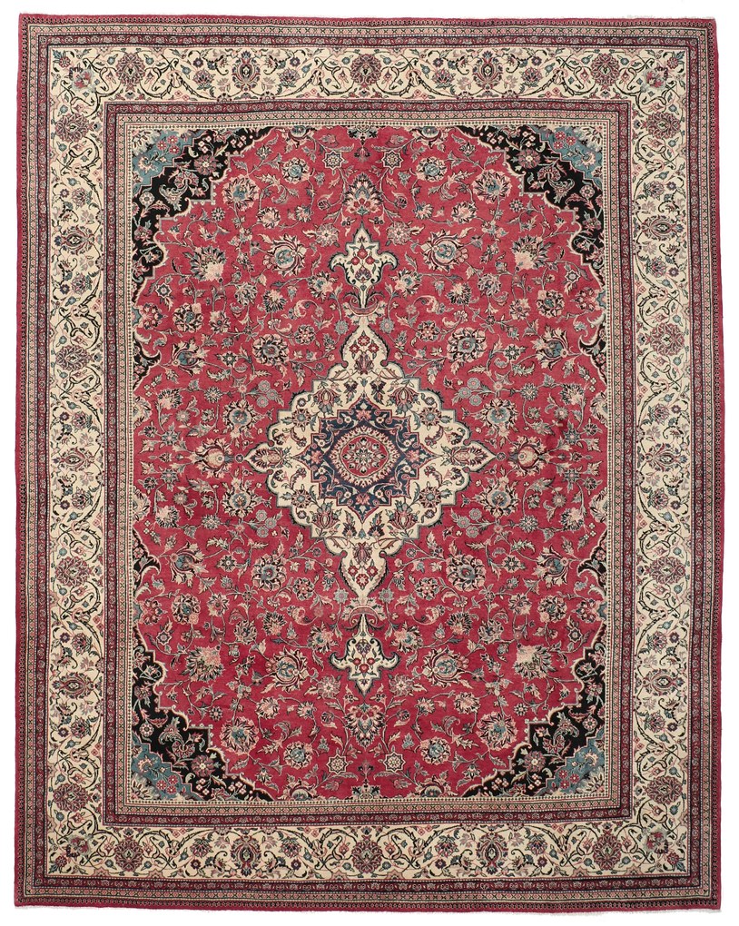 Sarouk Tappeto persiano 390 x 310 (Iran) Annodato A Mano